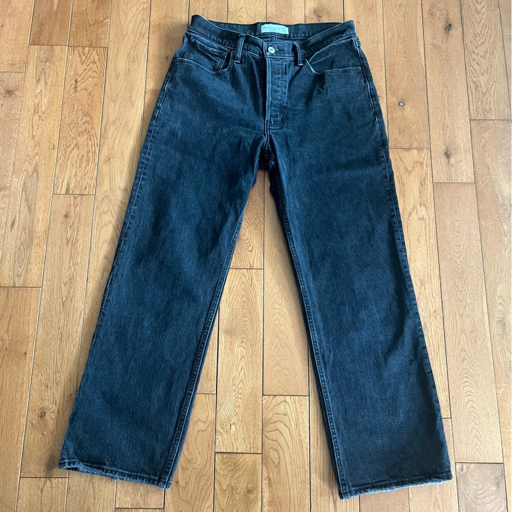 Abercrombie Black 90s Baggy Low Rise Jeans - Size 28s